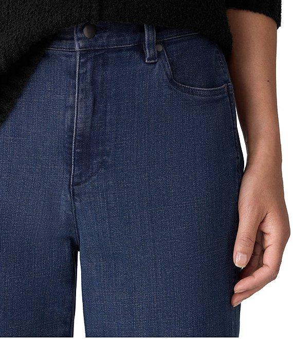Eileen Fisher Organic Cotton Blend Stretch Denim Ankle Lantern Jeans Product Image