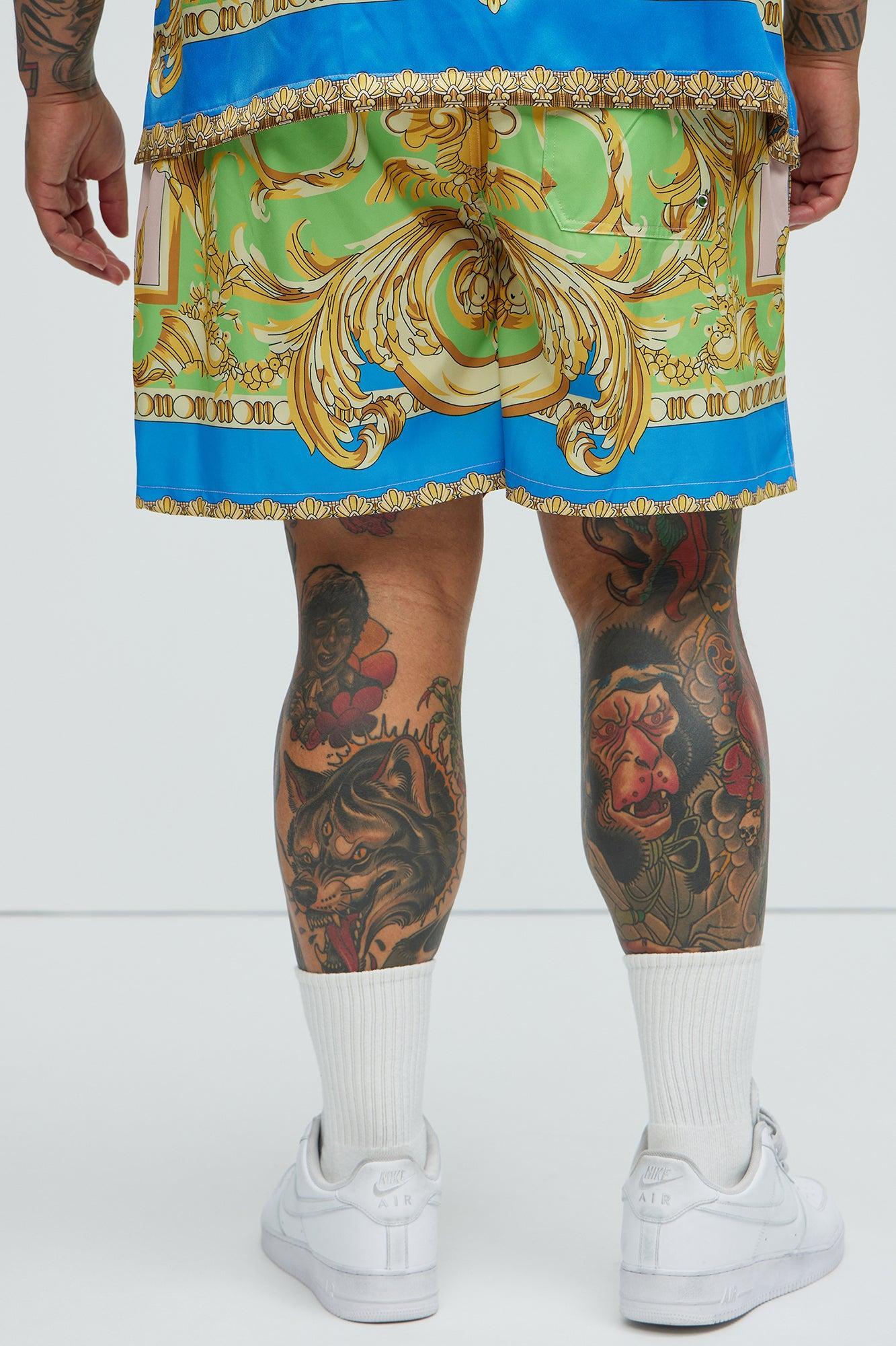 Tivoli Baroque Swim Mid Trunk - Multi Color Product Image