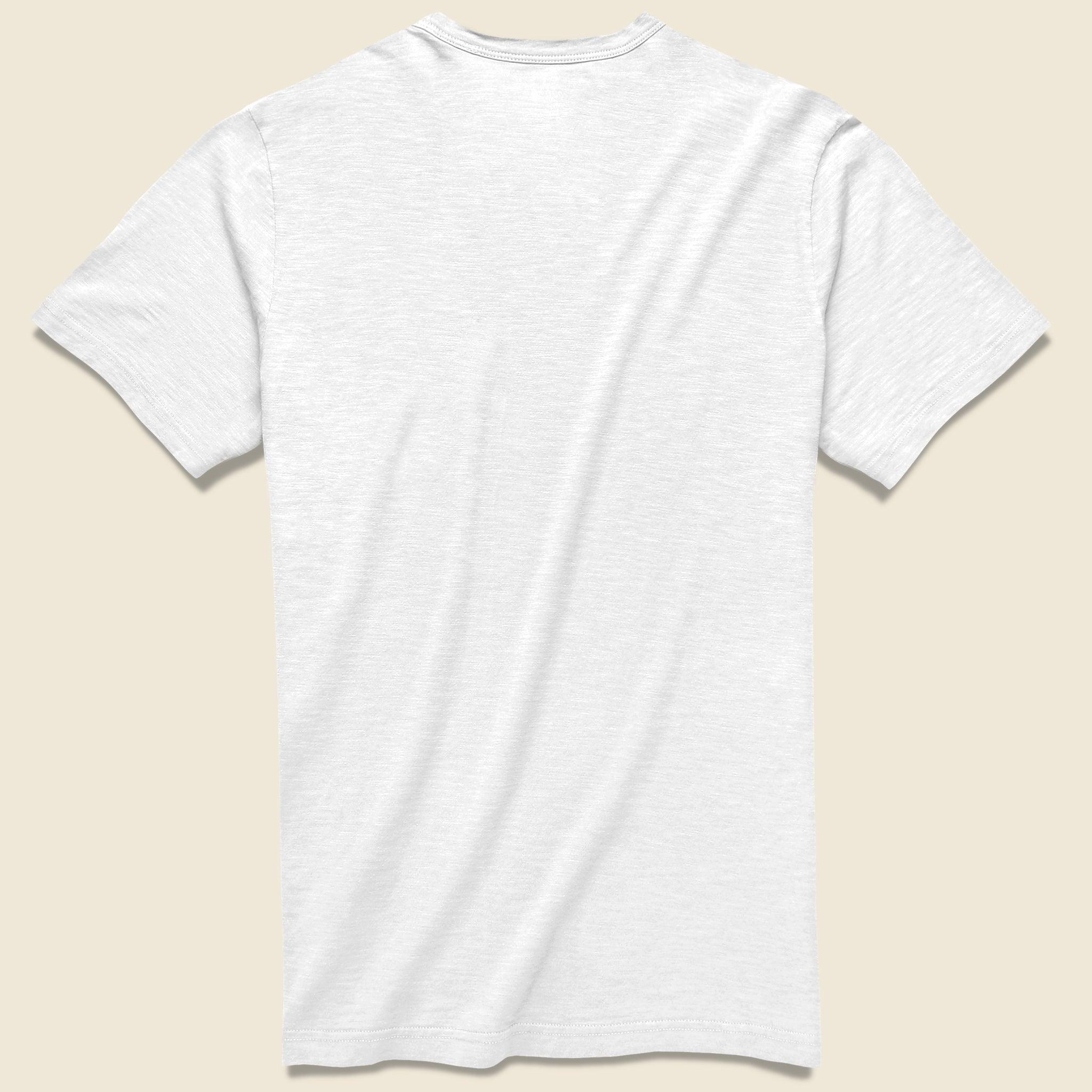 Garment Dyed Pocket Tee - White Product Image