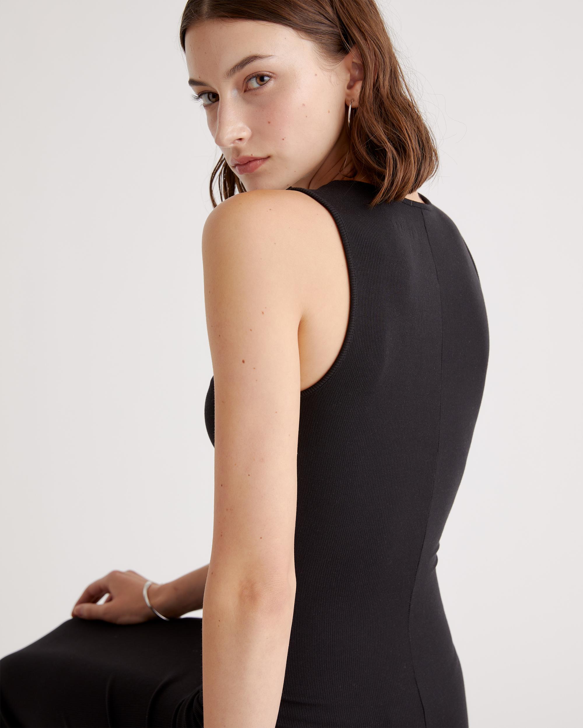 Quince | Women's Tencel Rib Knit Tank Top Midi Dress Product Image