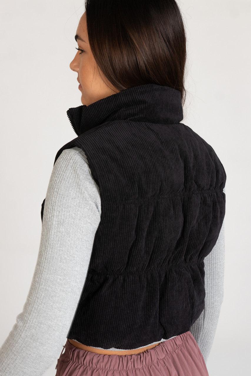 Corduroy Puffer Vest Product Image