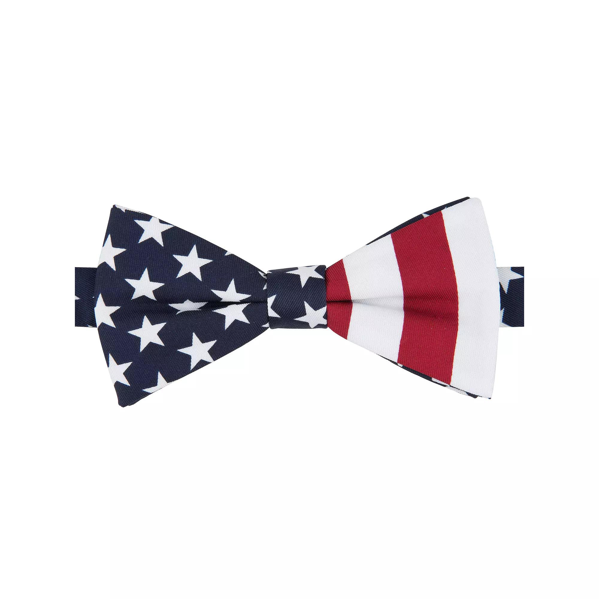 Men's Bespoke American Flag Pre-Tied Bow Tie Product Image