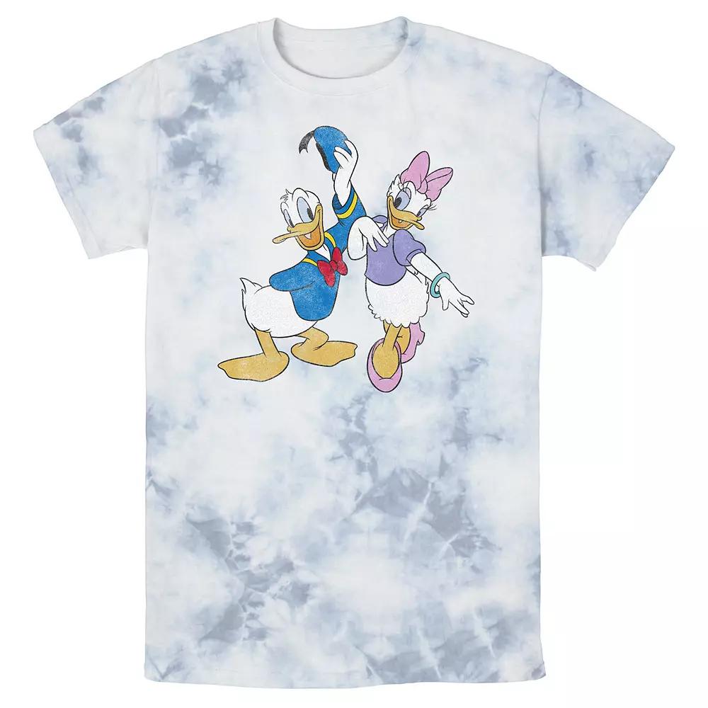 Men's Disney Mickey And Friends Donald And Daisy Distressed Wash Tee,  Product Image