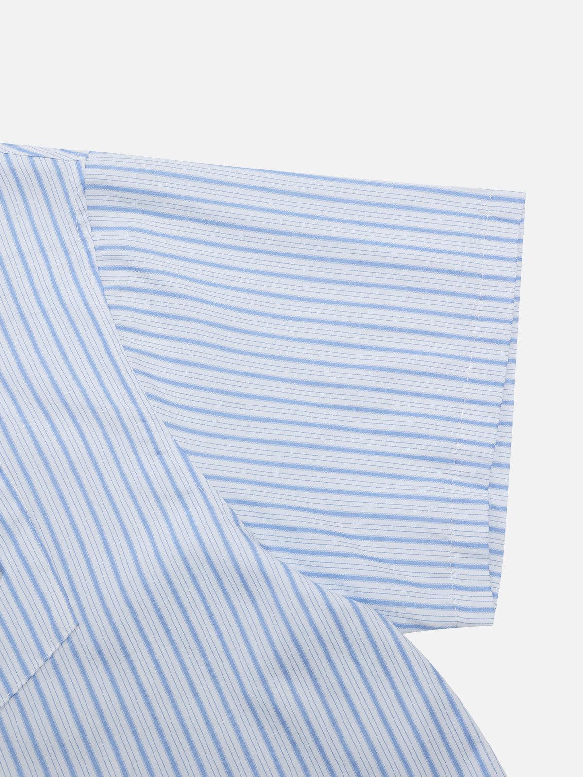 Aelfric Eden Stripe Button Short Sleeve Shirt Product Image