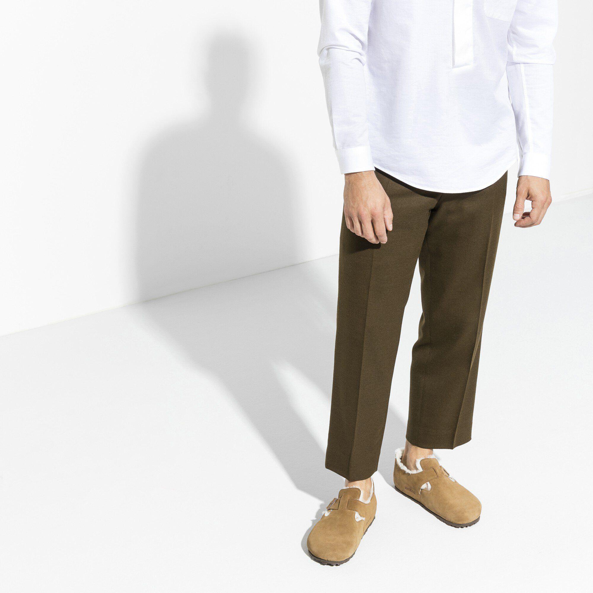 London Shearling Suede Leather Product Image