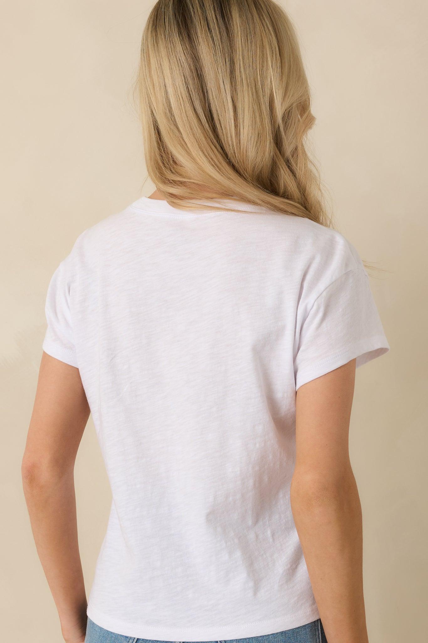 Z Supply White Cotton Foundation Premium Slub Tee Product Image
