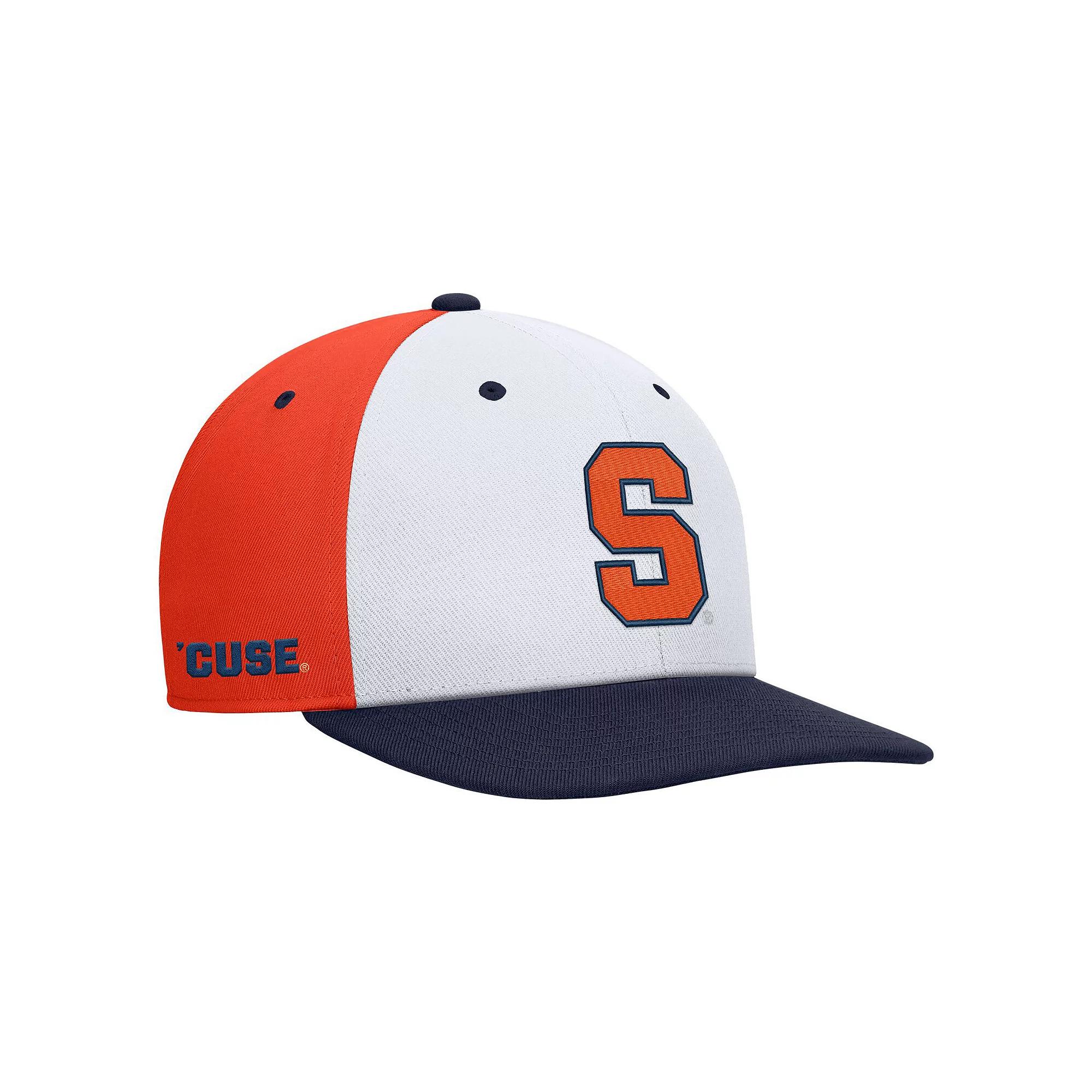 Men's Nike White/Orange Syracuse Orange Pro Performance Snapback Hat, Size: Medium/Large Product Image