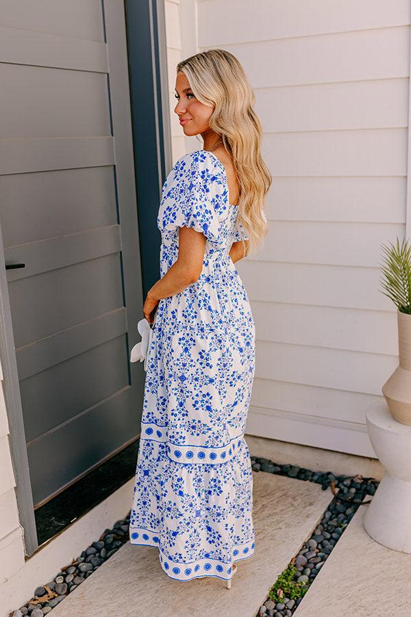 Courtyard Charm Floral Maxi Dress Product Image