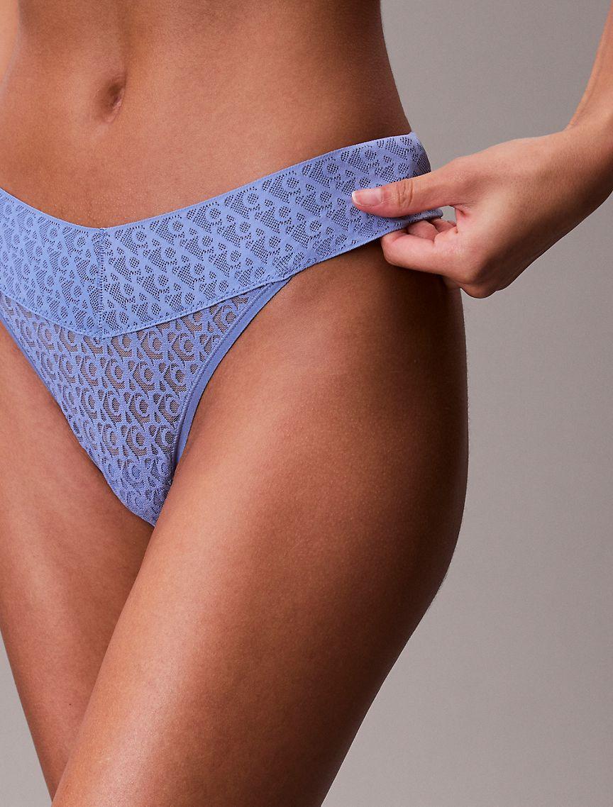Icon Logo Lace Thong Product Image
