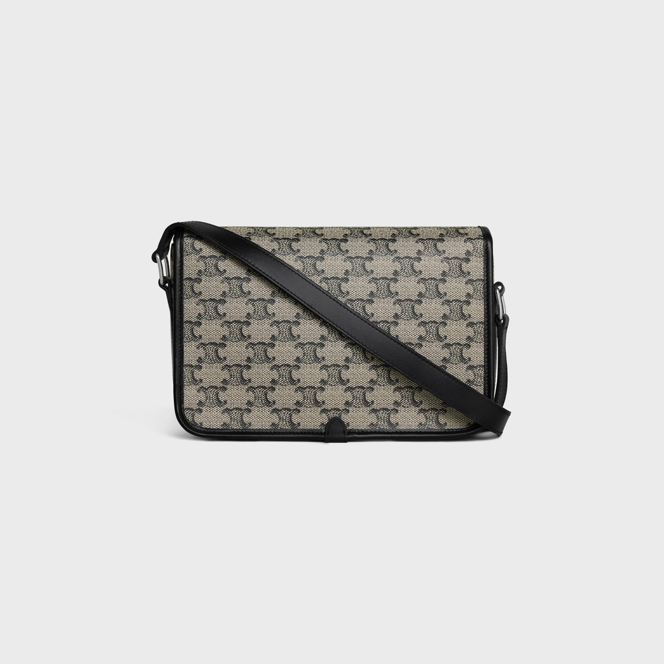 SMALL FOLCO MESSENGER in TRIOMPHE CANVAS AND CALFSKIN Product Image