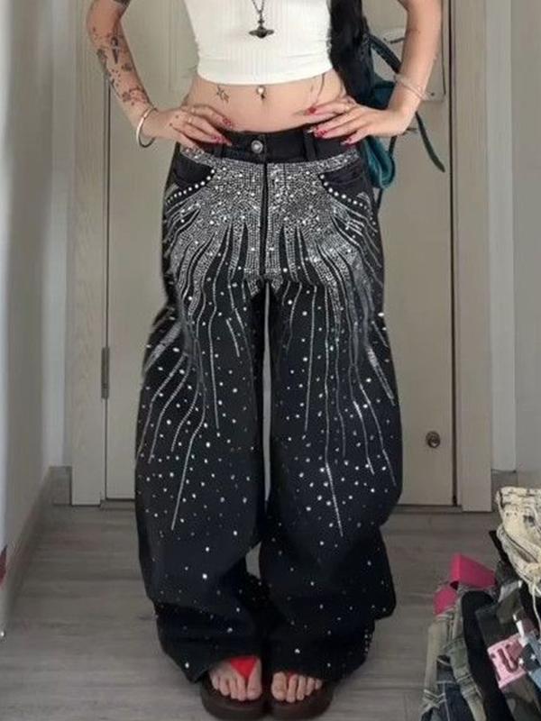 Vintage Washed Full Star Boyfriend Jeans Product Image