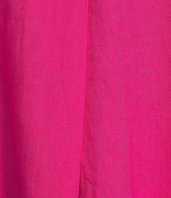 Eileen Fisher Organic Linen Notch Collar Cap Sleeve Shirtdress Product Image