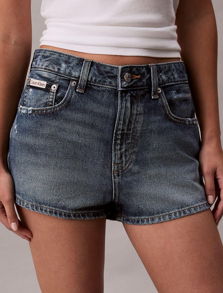 Denim Mini Shorts  Product Image