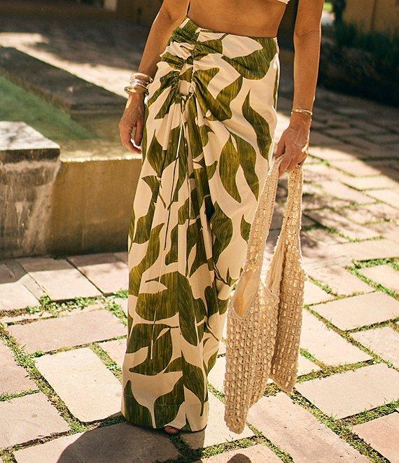 Antonio Melani x M.G. Style Lyons Printed Faux Wrap Asymmetric Skirt Product Image