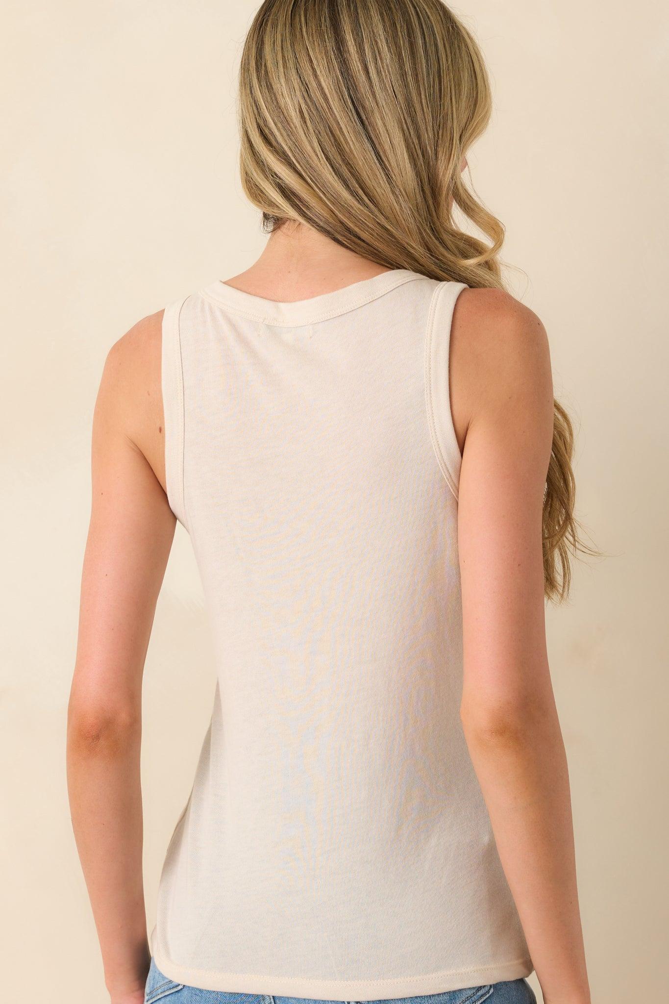 Z Supply Light Beige Cotton Select Airy Tank Product Image