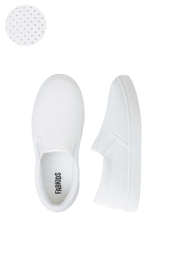 JustFab Margaux Platform Loafer Pump Womens Black/ White Size 8.5 Product Image