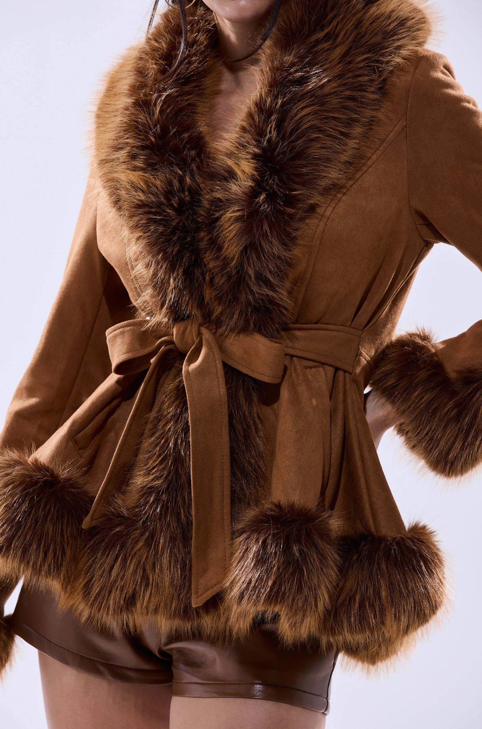 SUEDE KENZY FUR TRIM MOTO Product Image
