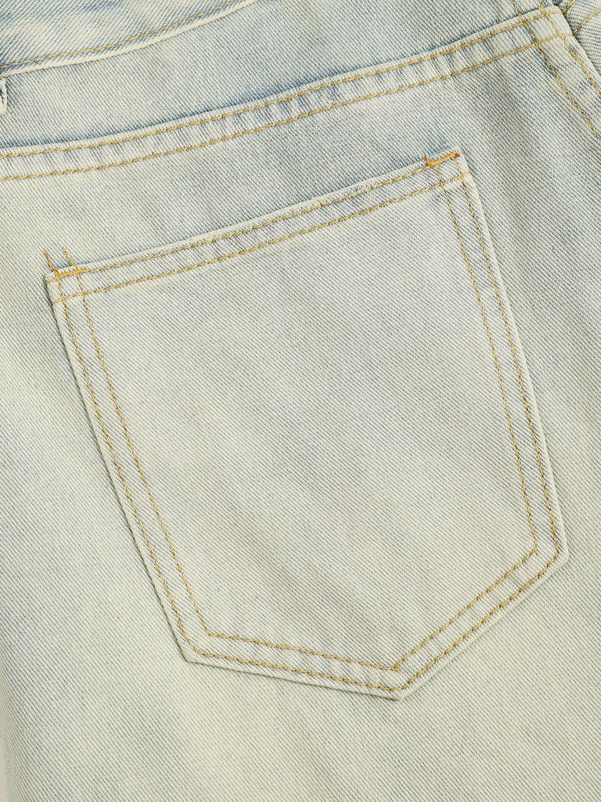 Aelfric Eden Washed Distressed Baggy Jeans Product Image