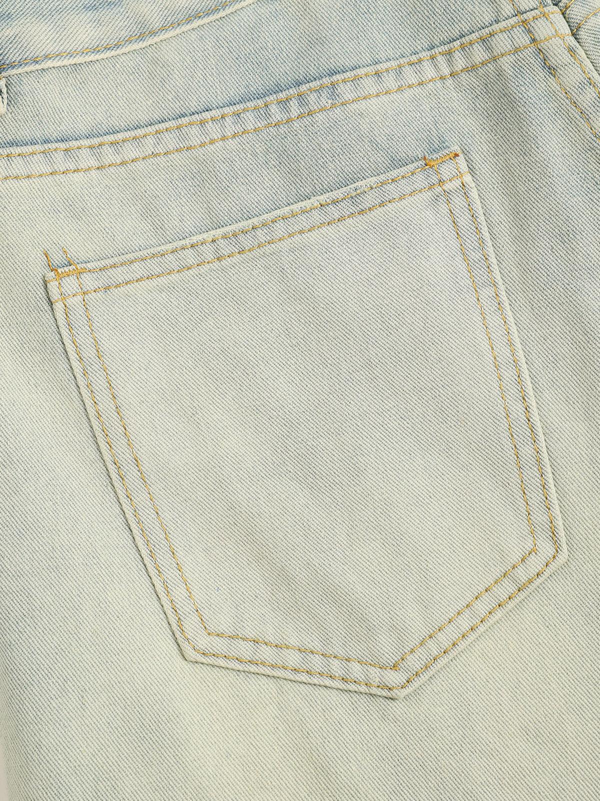 Aelfric Eden Washed Distressed Baggy Jeans Product Image