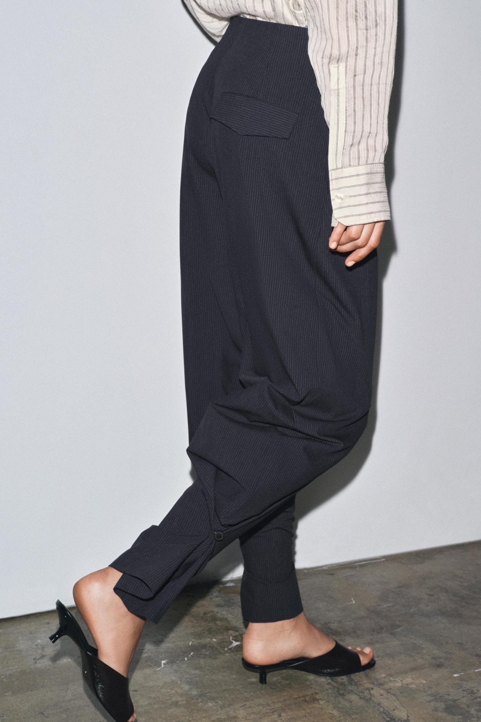 ZW COLLECTION PINSTRIPE BALLOON PANTS Product Image