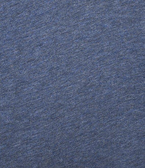 Democracy Knit Scallop V-Neck Elbow Ruched Sleeve Crochet Detail Top Product Image