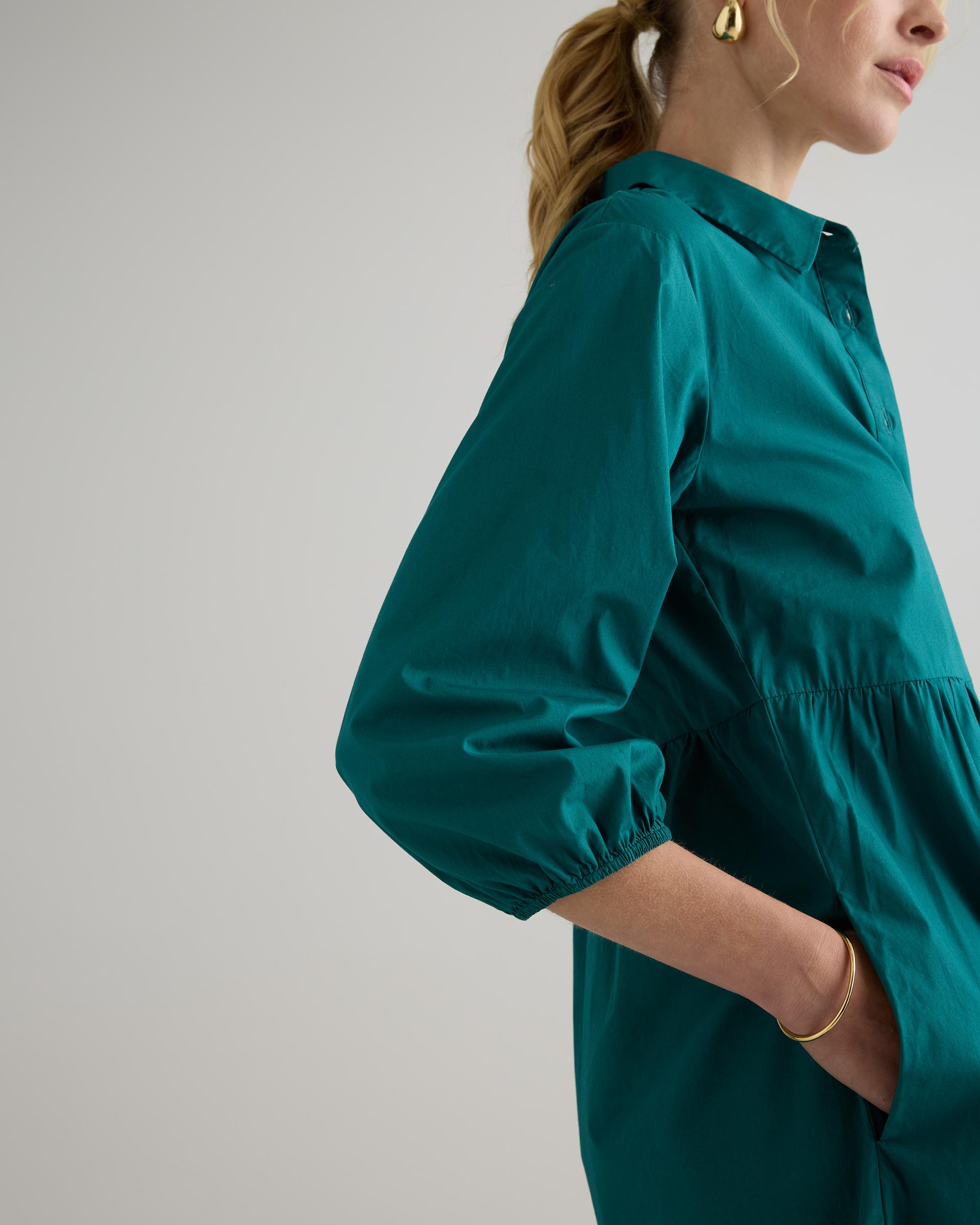 Quince | Women's Poplin Midi Tunic Dress Size XL, Organic Cotton Product Image