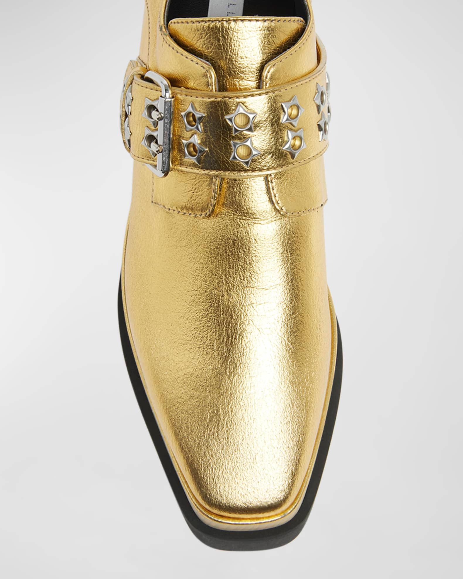 Elyse Metallic Buckle Platform Sneakers Product Image