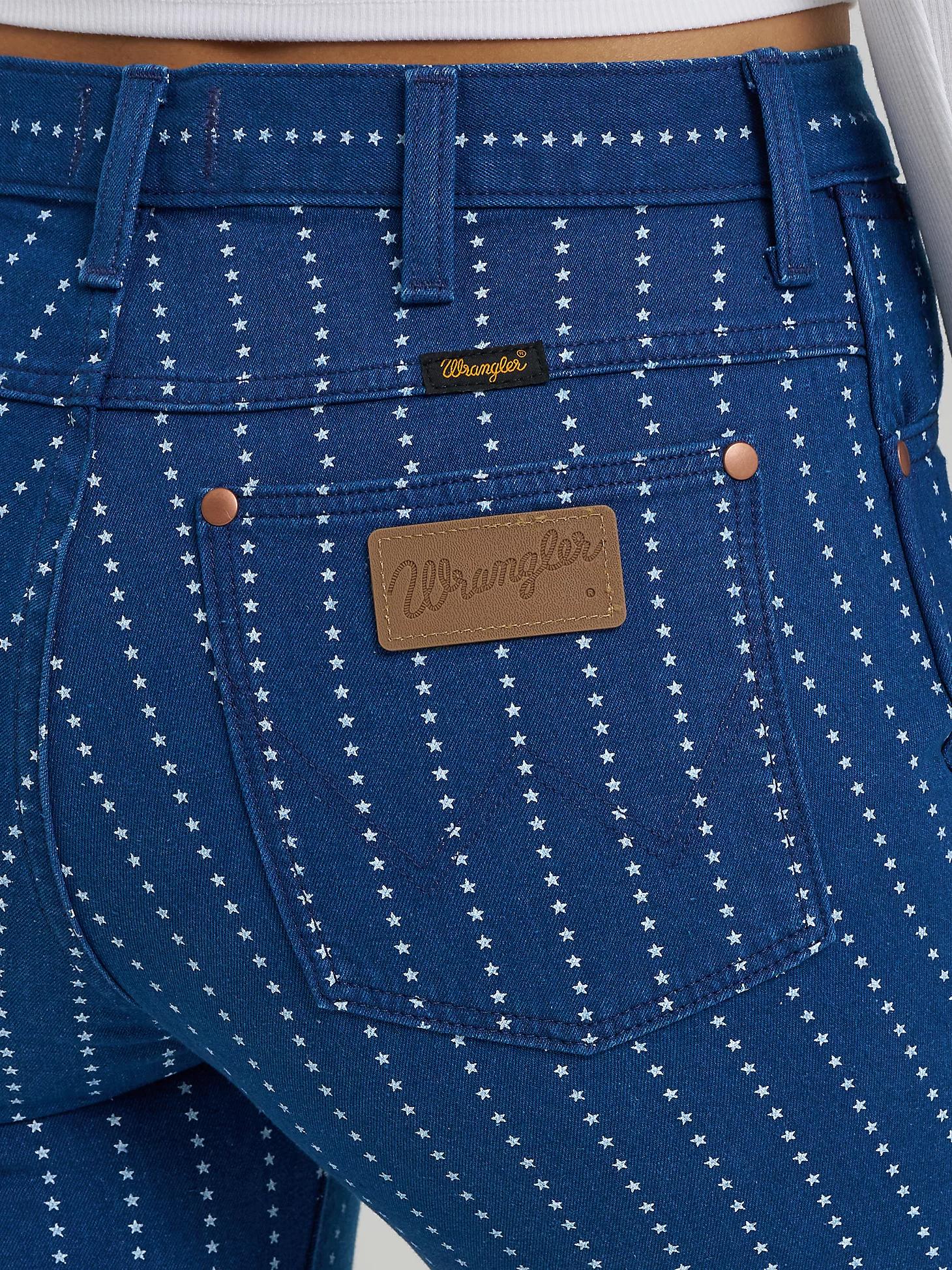 Women's Printed Wrancher Jean in Pin Star Product Image