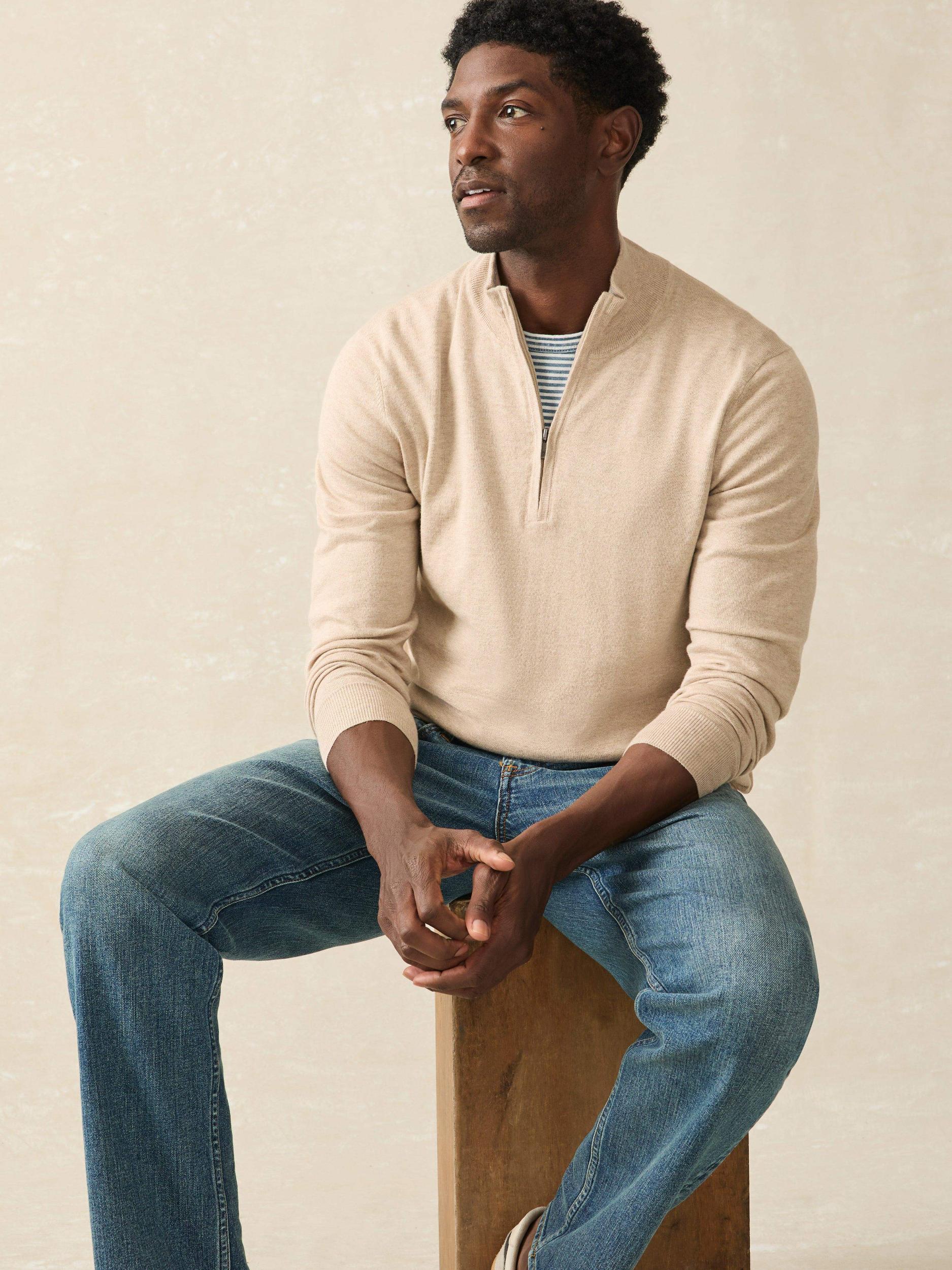 Movement™ Quarter Zip Sweater - Soft Dune Heather Male Product Image