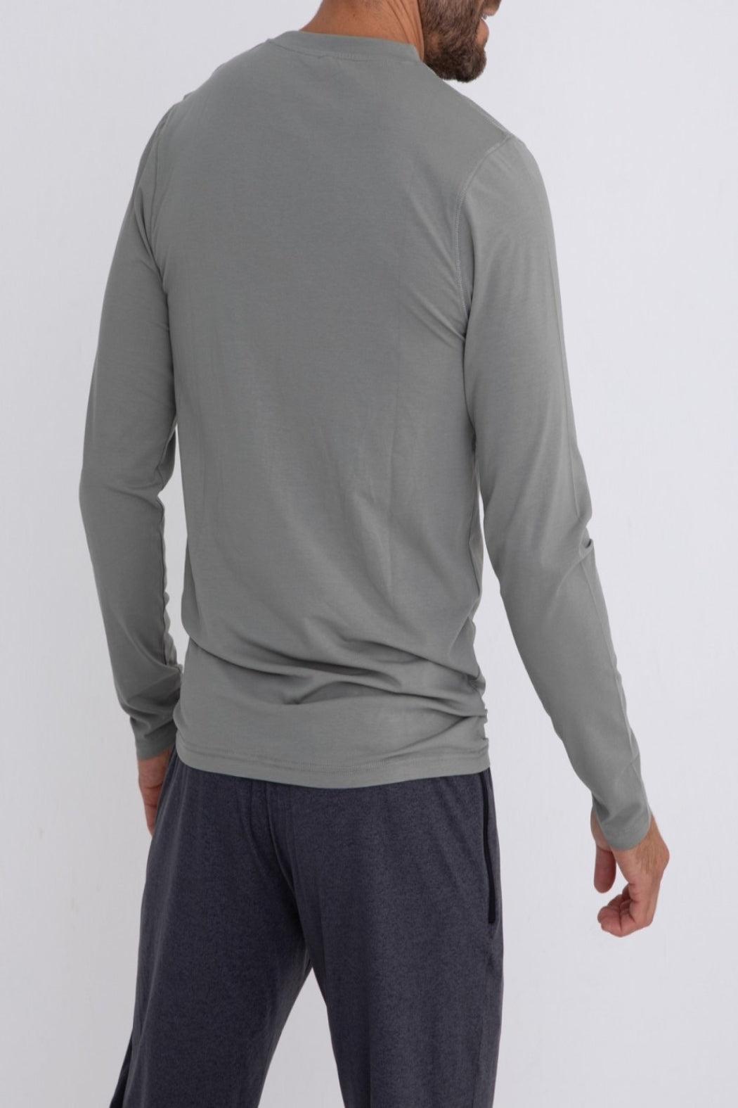 Pima Cotton Blend Long Sleeve Shirt Product Image