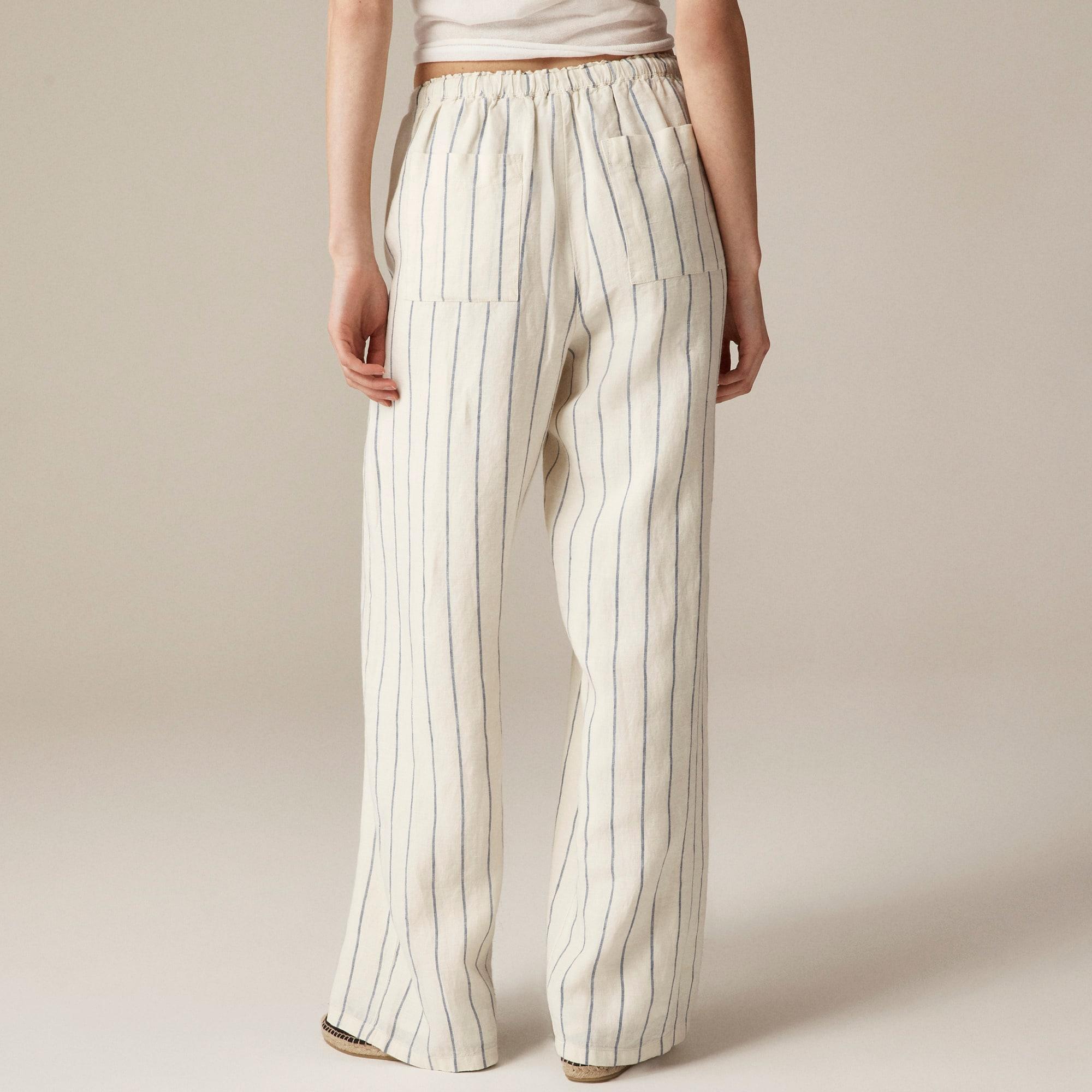 New Soleil pant in striped linen Product Image