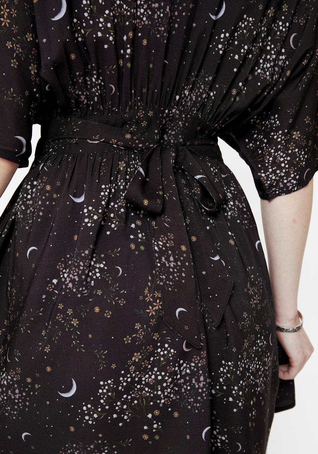 Peaseblossom Celestial Tie Back Mini Dress Product Image