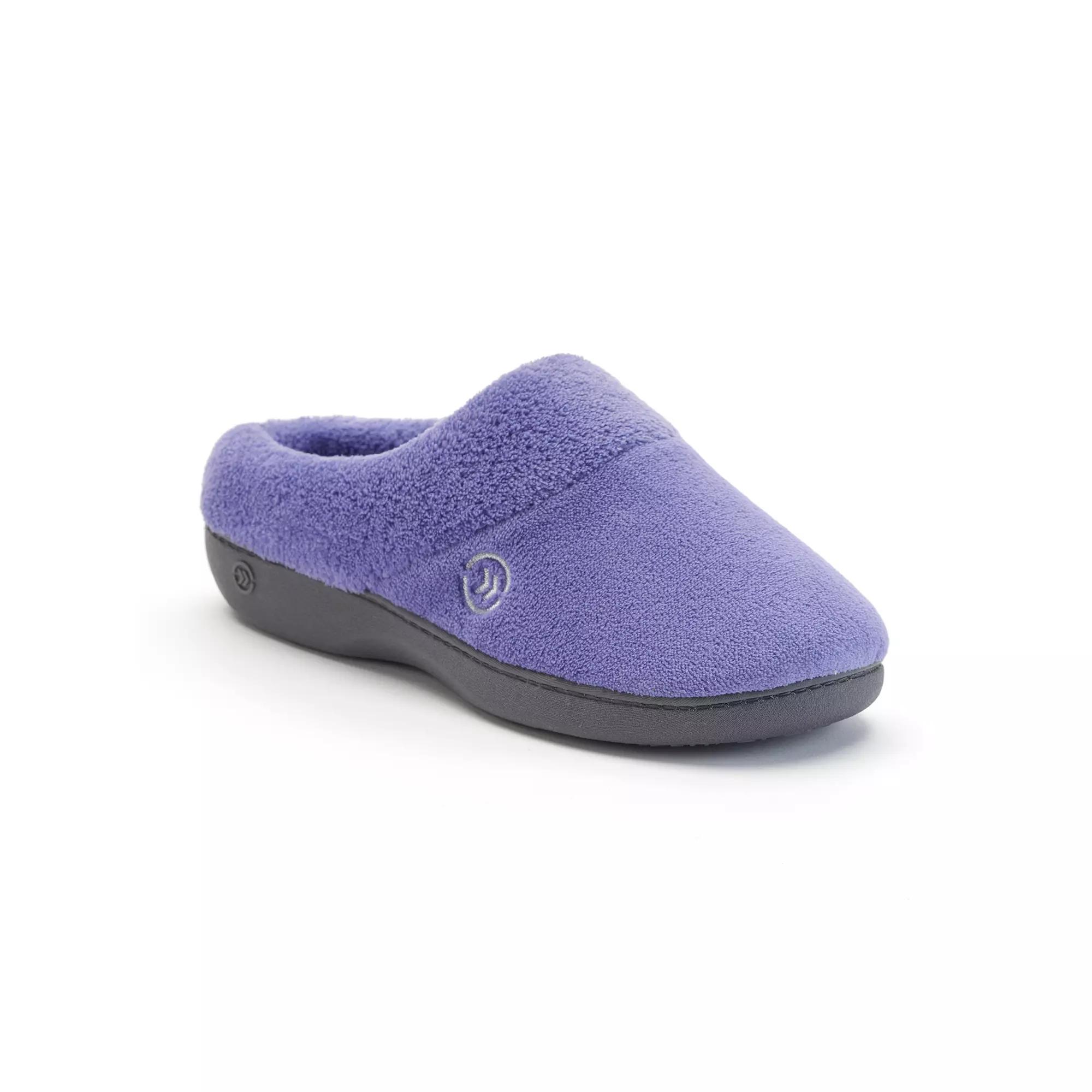 isotoner Mixed Microterry Hoodback Women's Slippers,  Product Image