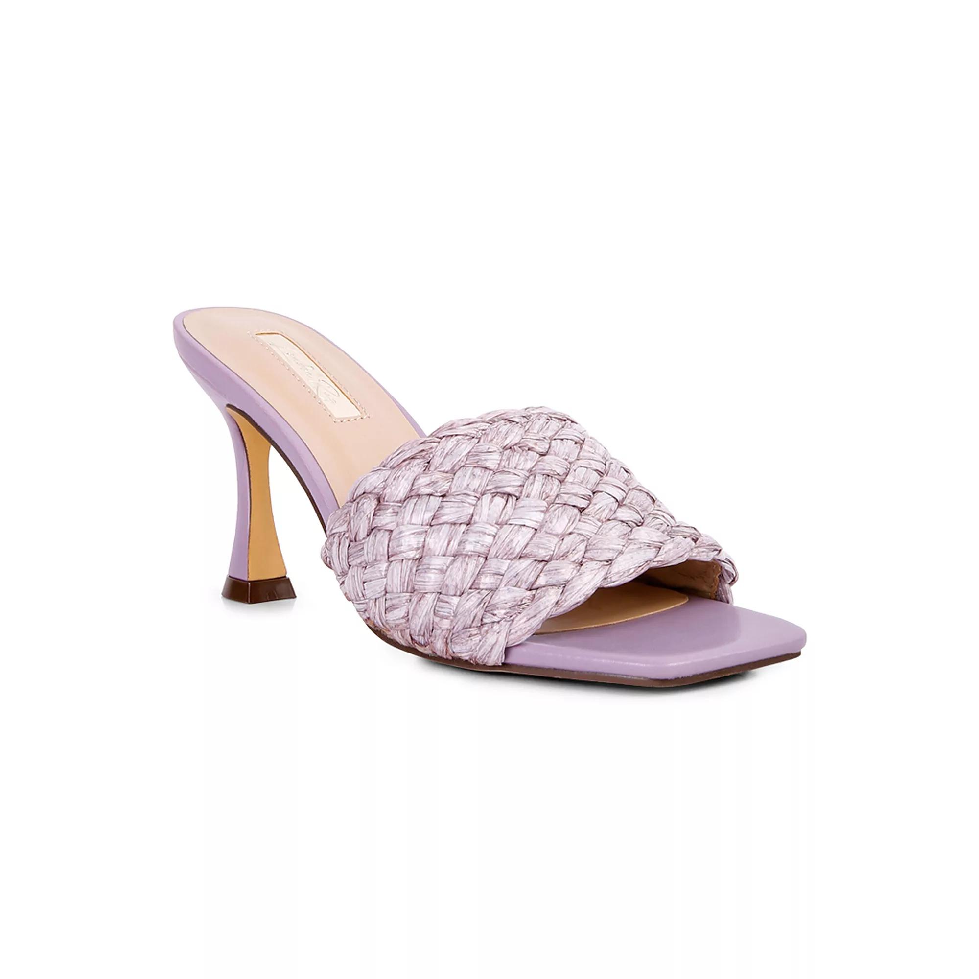 London Rag NY Tour Women's Heeled Slide Sandals,  Product Image