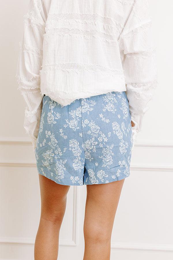 The Allison High Waist Floral Shorts Product Image