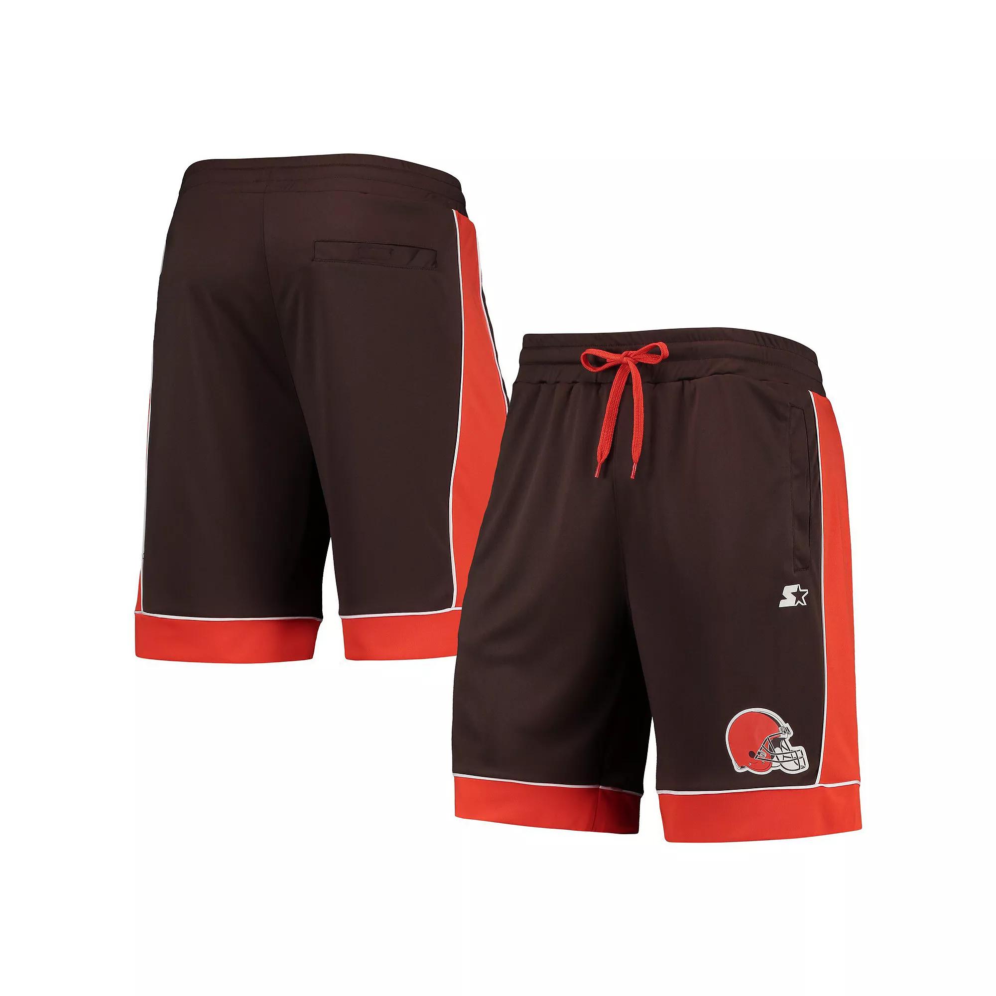 Men's Starter Brown/Orange Cleveland Browns Fan Favorite Fashion Shorts,  Product Image