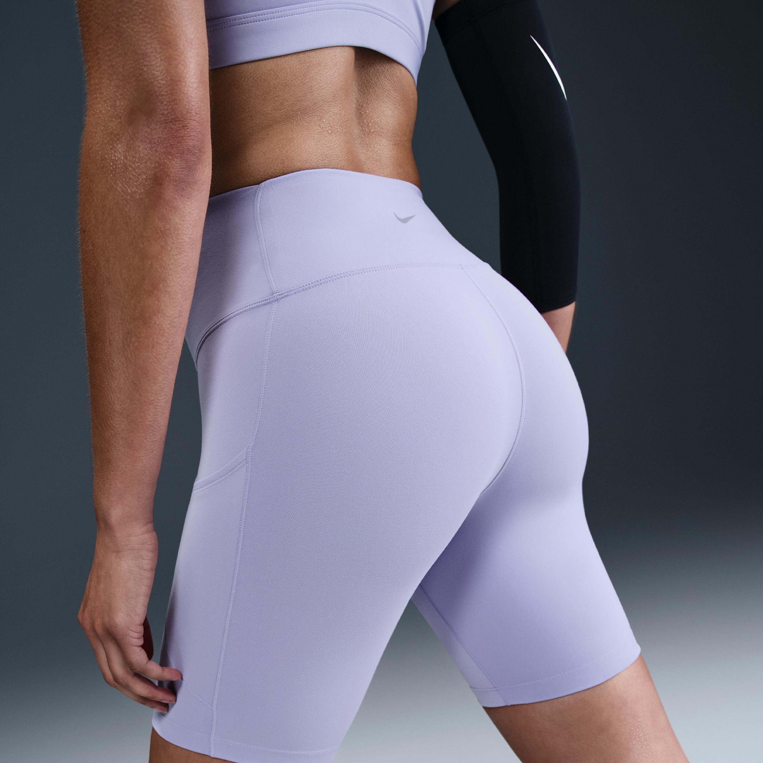 Nike Womens One High-Waisted 8 Biker Shorts with Pockets | FZ6758-533 Product Image