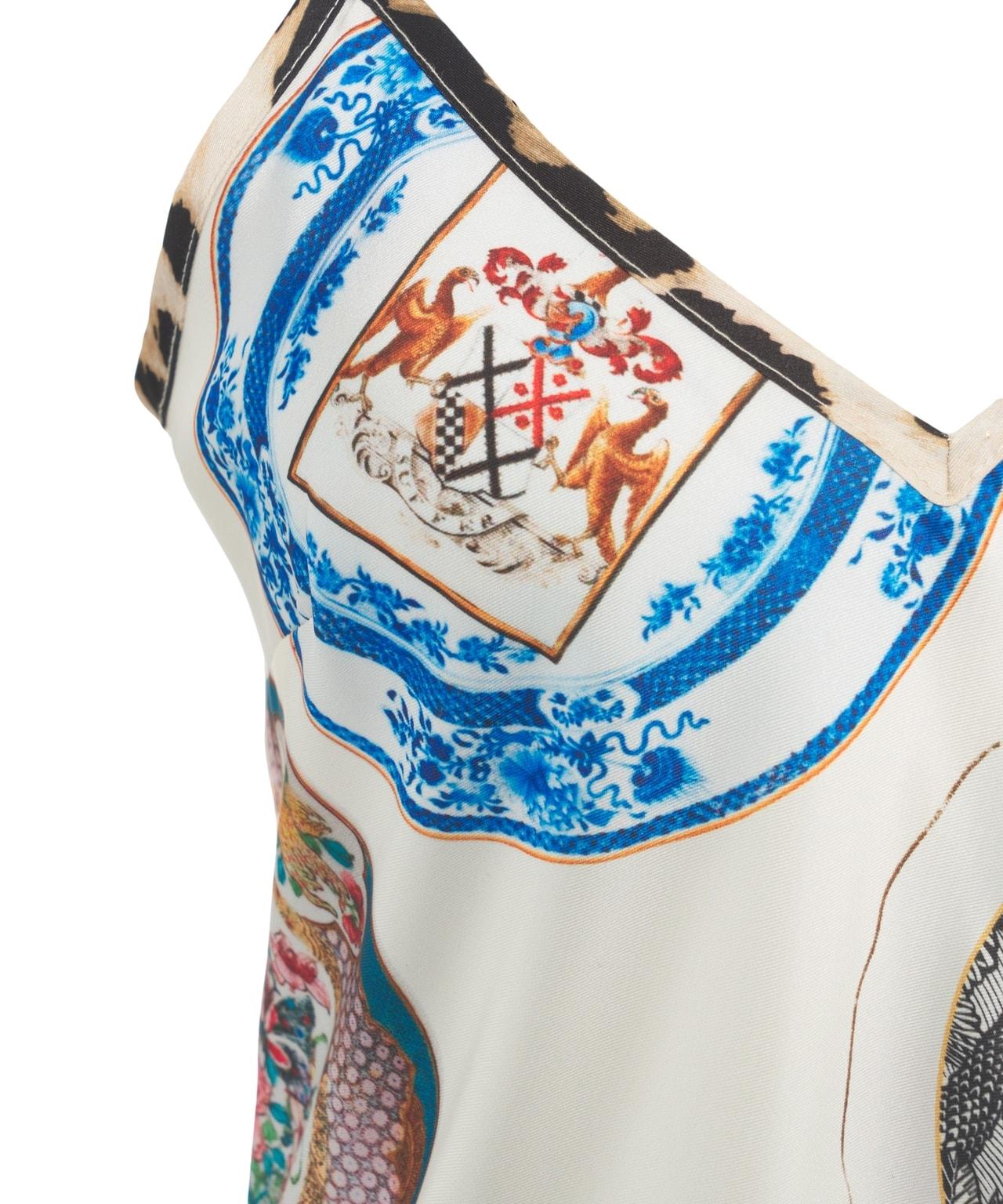 Satin camisole with print Product Image