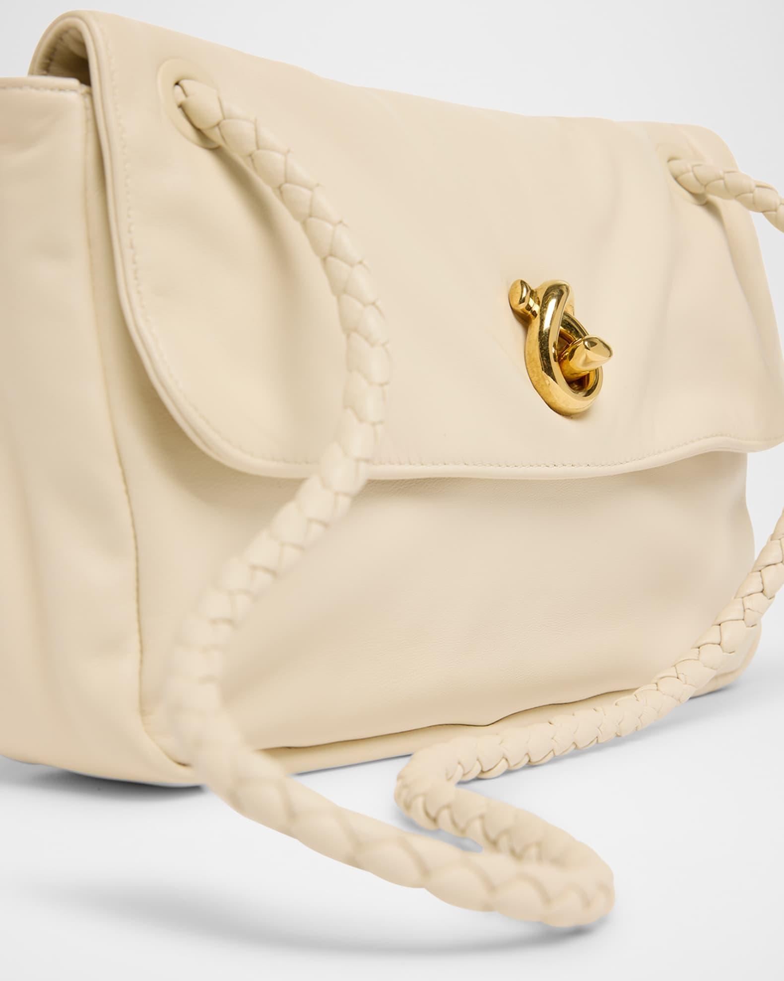Knot Flap Leather Shoulder Bag Product Image