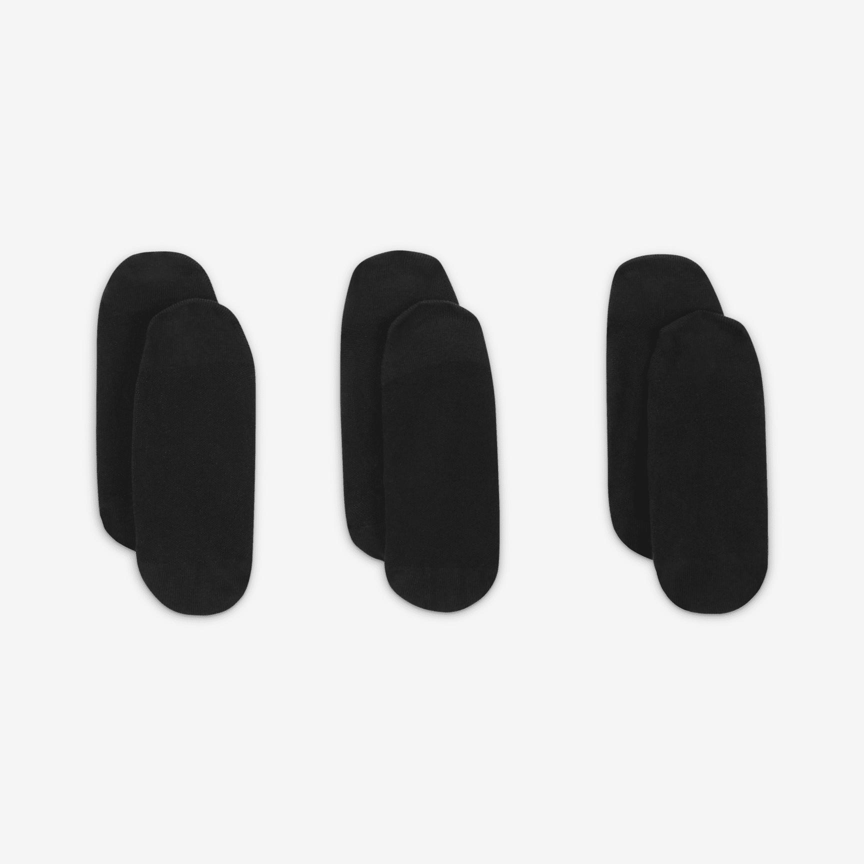 Nike 3-pk. Performance No-Show Liner Socks, Women's, Black Product Image