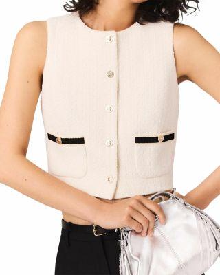 Sleeveless Tweed Top Product Image