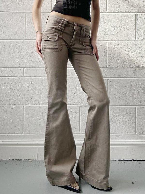 American Design Pocket Flare Jeans Product Image