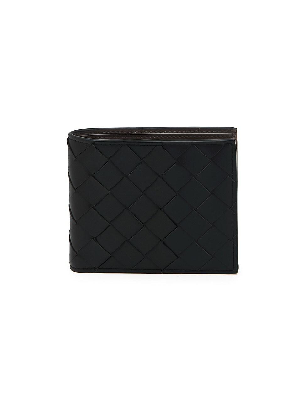 Mens Intrecciato Leather Bifold Wallet Product Image