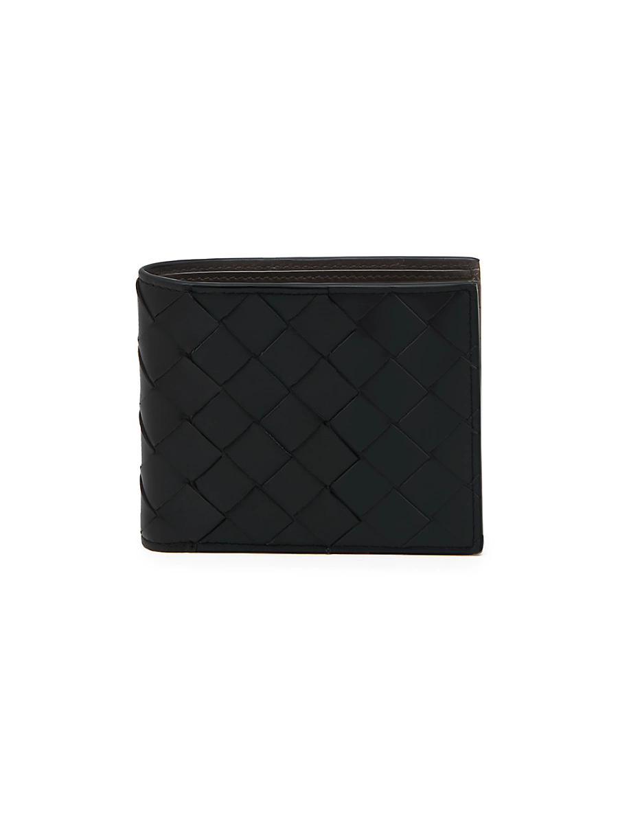 Mens Intrecciato Leather Bifold Wallet Product Image