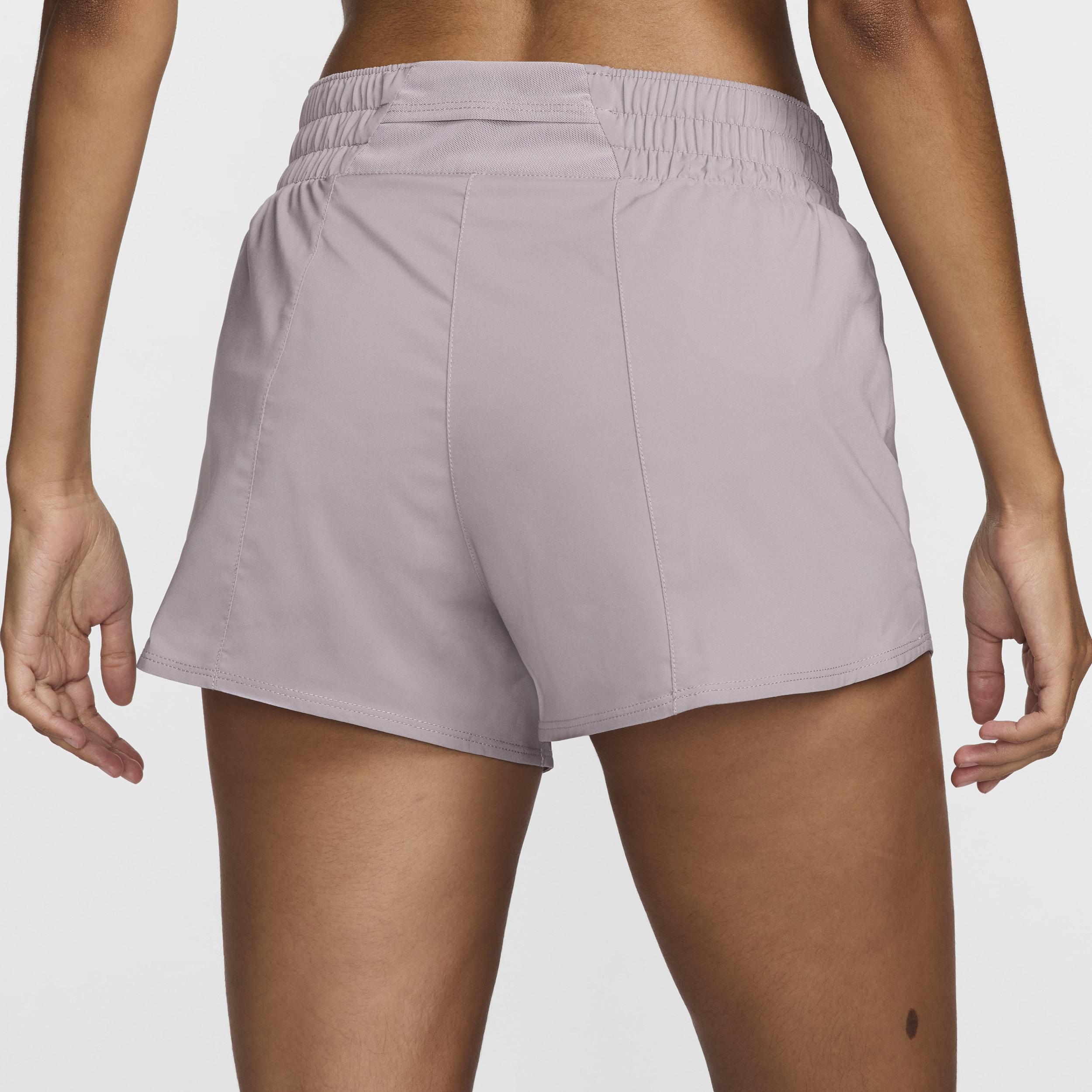 Nike Women's One Dri-FIT Mid-Rise 3" Brief-Lined Shorts Product Image