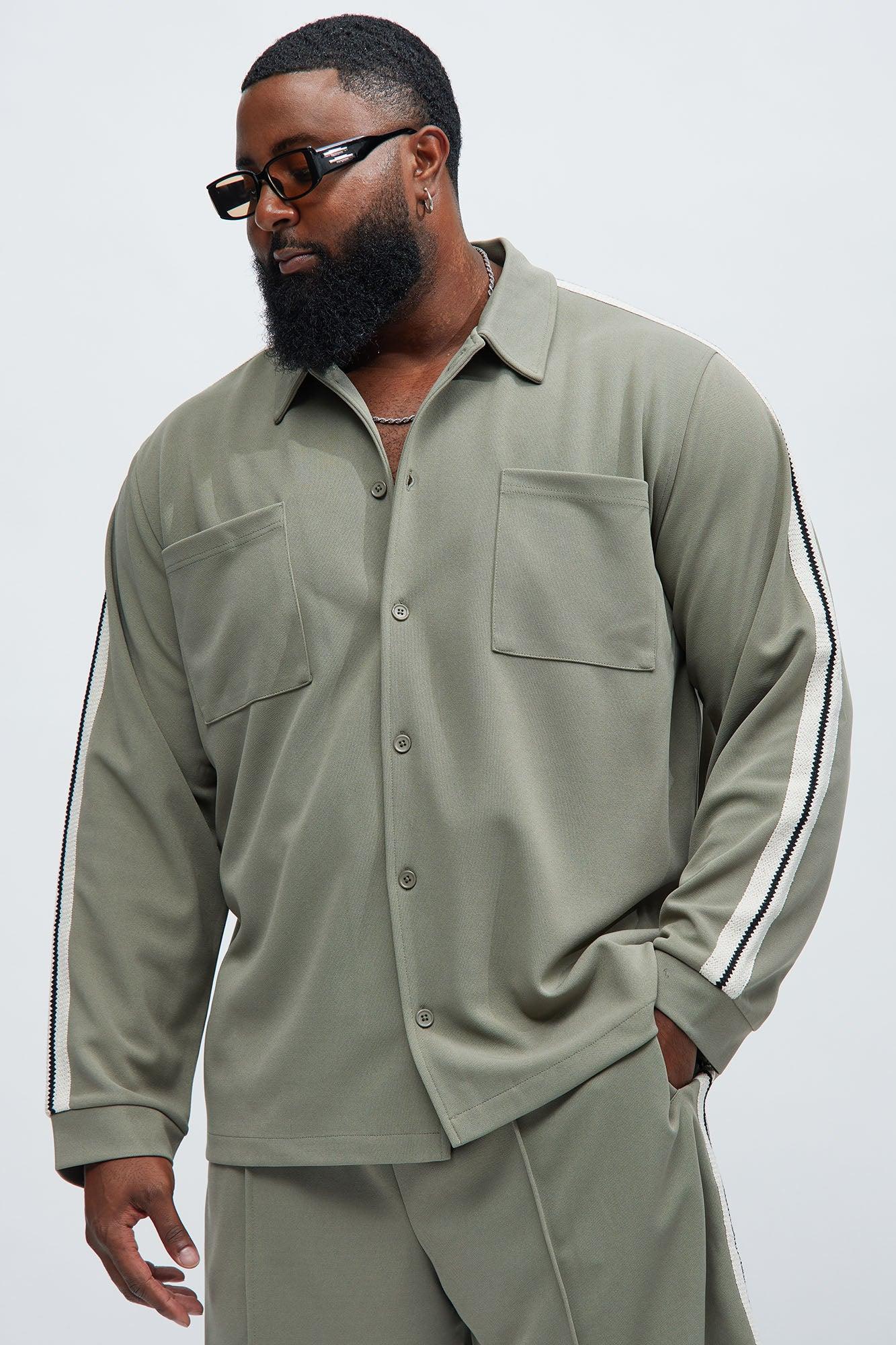 Dennis Pocket Knit Shirt - Olive Product Image