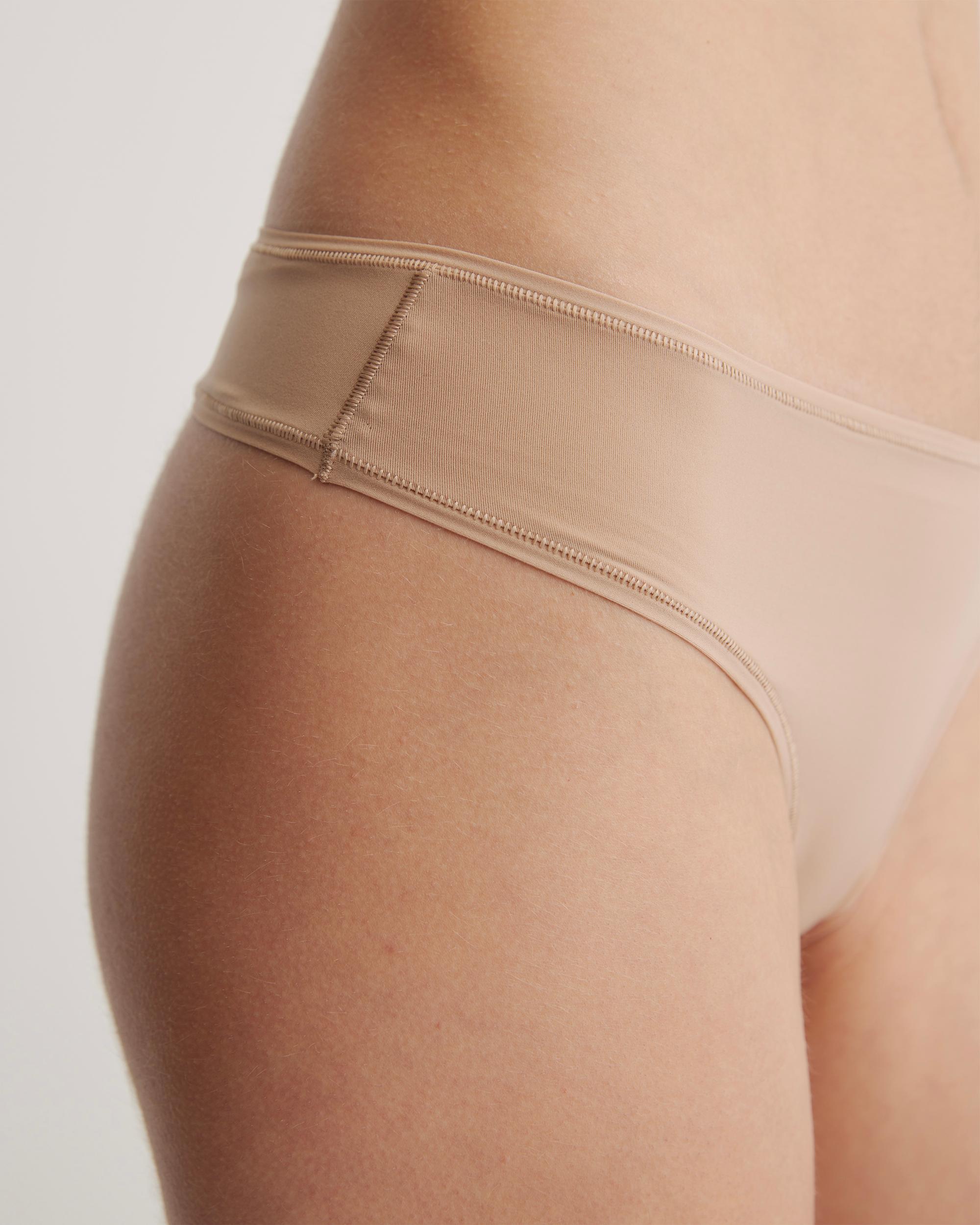 Quince | Women's Second Skin Thong Size XS, Nylon/Spandex Product Image