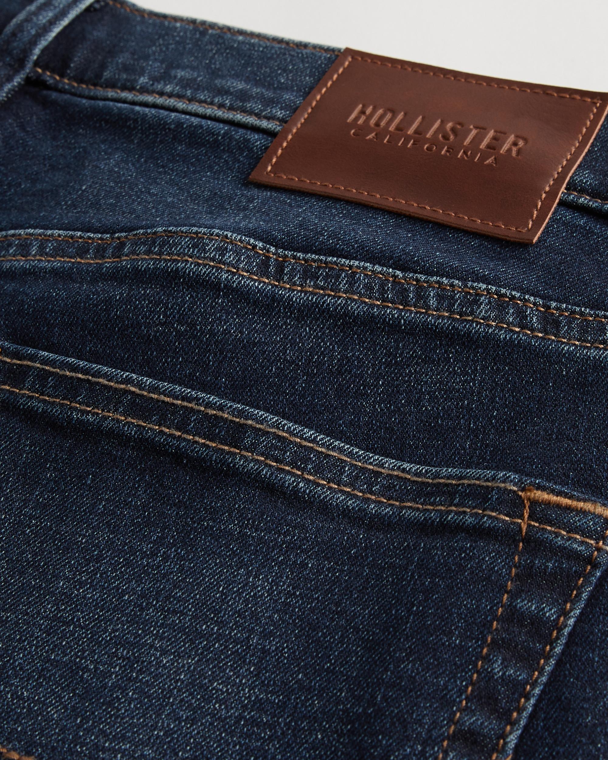 Dark Wash Athletic Skinny Jeans Product Image