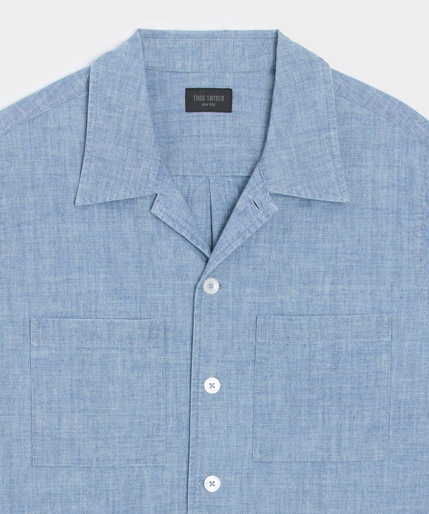 Chambray Guayabera Shirt Product Image