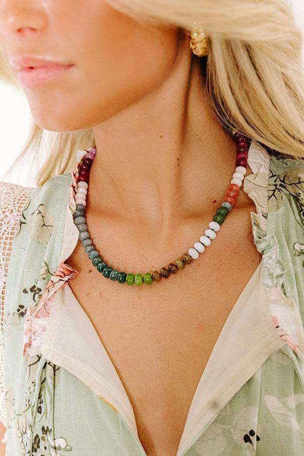 Calm Energy Semi Precious Necklace in Multi Product Image